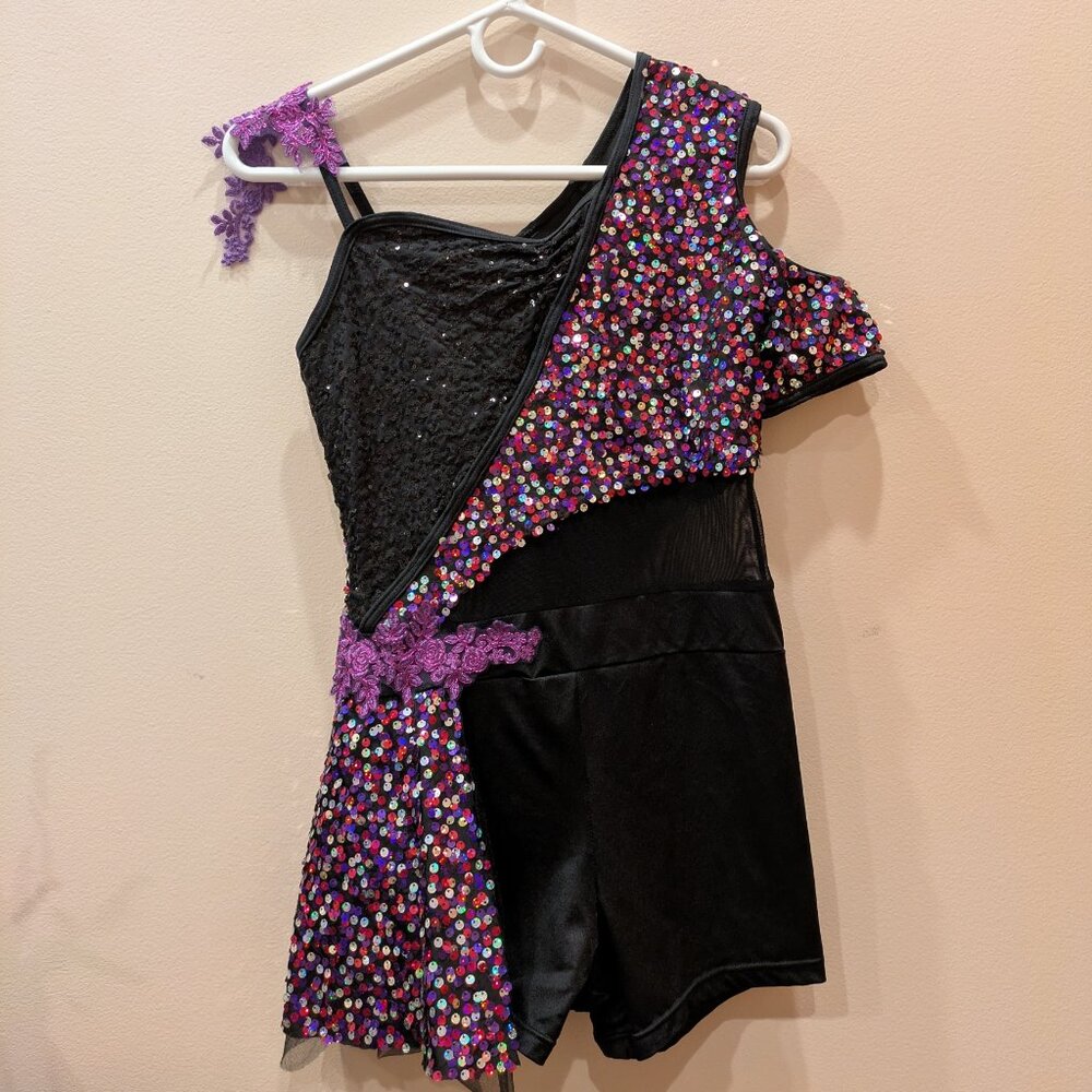 Purple sequence Dance/performance costume